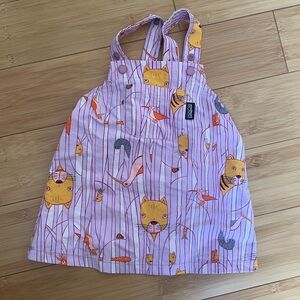 Patagonia Pink and Orange Kids Dress with Animal Print